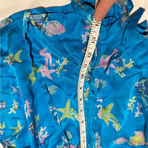 Silk Shades Blue Tropical Tank and Shorts Set - Picture 9 of 11